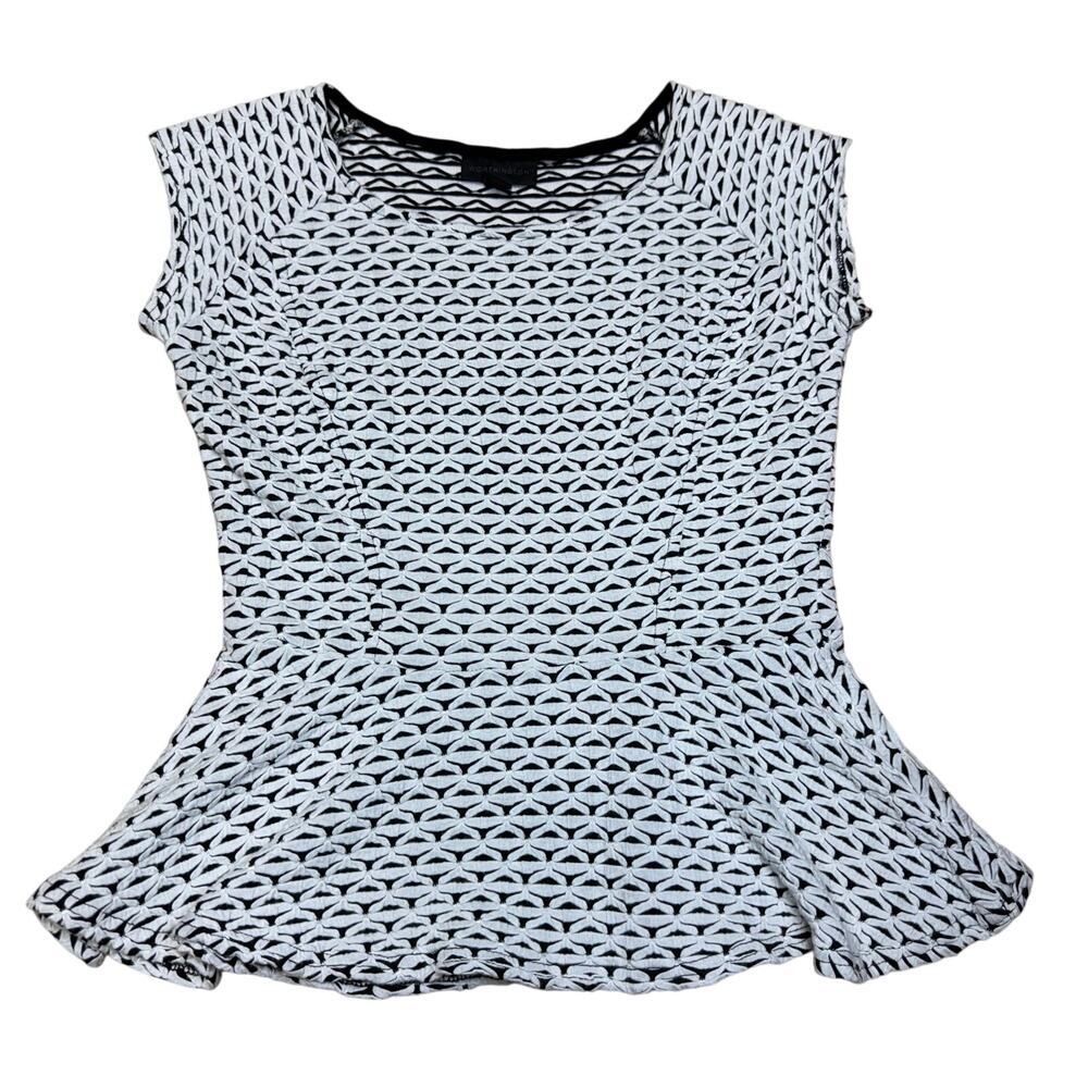 Worthington Women’s White and Black top. Size PS